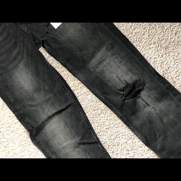 Calvin Klein Mid rise Super Skinny Ripped Jeans - Picture 4 of 5